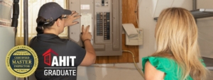 Tiffani Furrow inspecting a home